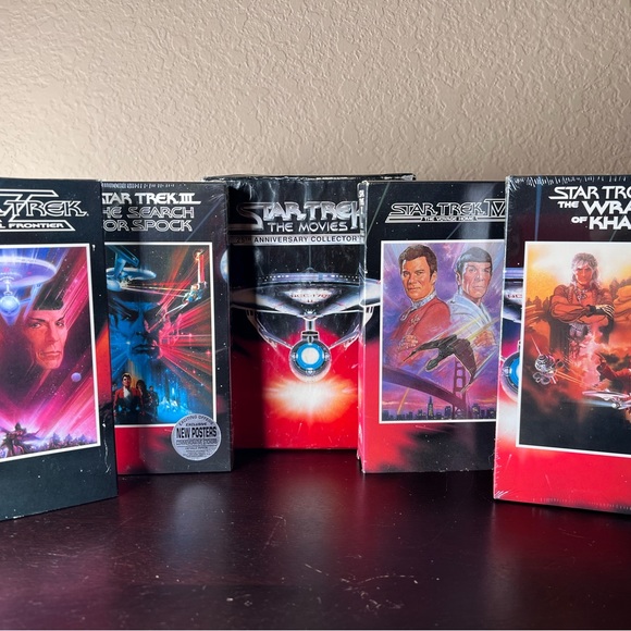 Vintage 1991 Star Trek VHS Tape Set (2, 3, 4, 5), Classic Hollywood Films anc Co - Picture 2 of 10